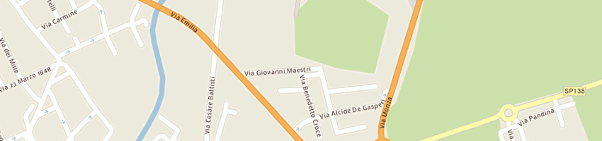 Mappa della impresa us melegnanese a MELEGNANO