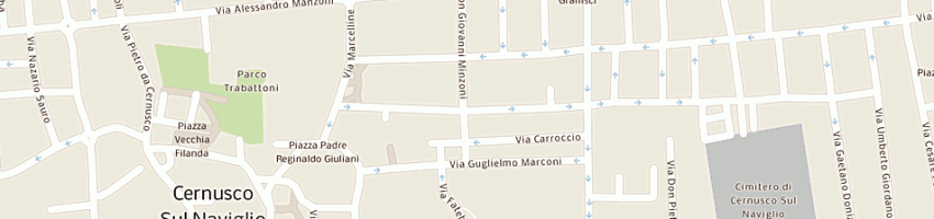 Mappa della impresa quartieri gabriella a CERNUSCO SUL NAVIGLIO