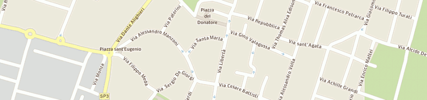 Mappa della impresa bonati graziella a CONCOREZZO