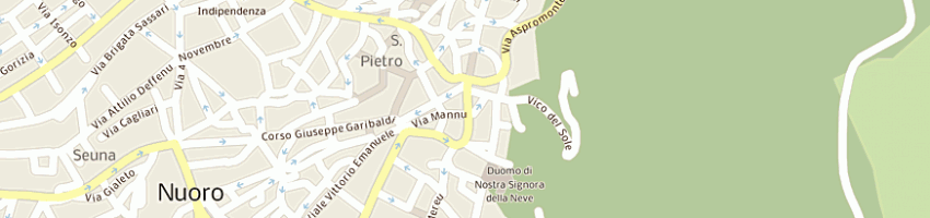 Mappa della impresa la bottega dell'arte a NUORO