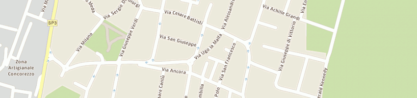 Mappa della impresa gipi service sas a CONCOREZZO