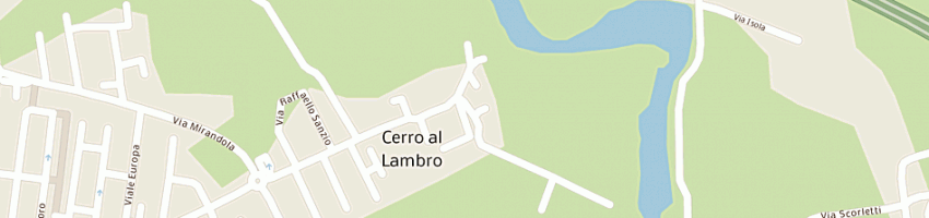 Mappa della impresa sf sistemi di servidati a e c snc a CERRO AL LAMBRO
