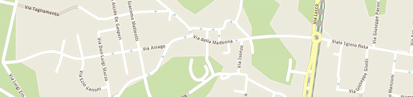 Mappa della impresa moefj srl a VIMERCATE