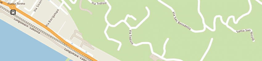 Mappa della impresa camping ripamare a LAVAGNA