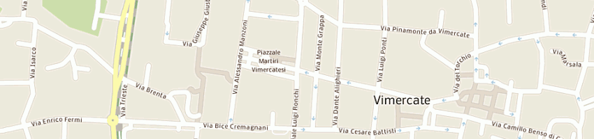 Mappa della impresa servia srl a VIMERCATE