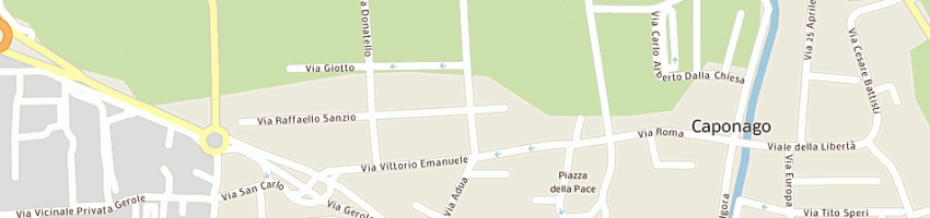 Mappa della impresa brambilla fratelli a CAPONAGO