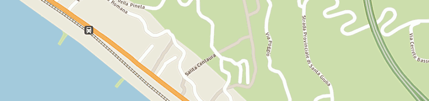 Mappa della impresa pensione la pineta di frugone sandrino e c sas a LAVAGNA