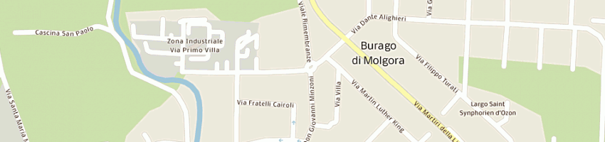 Mappa della impresa fonderia la valletta snc di formenti rino martino e c a BURAGO DI MOLGORA