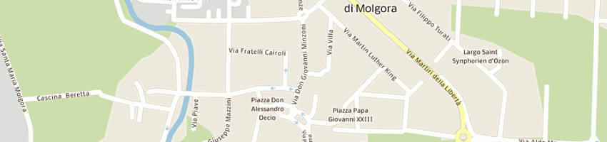 Mappa della impresa brambilla cesare a BURAGO DI MOLGORA