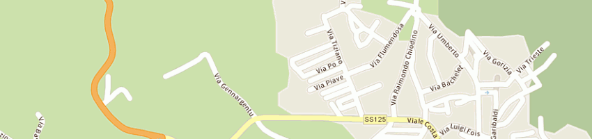 Mappa della impresa scugugia mario a ARZACHENA