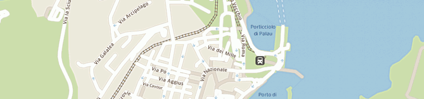Mappa della impresa hotel la roccia srl a PALAU