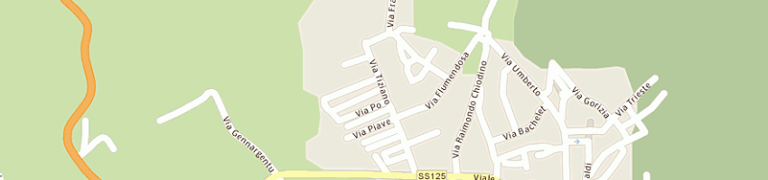 Mappa della impresa pasella paolo a ARZACHENA