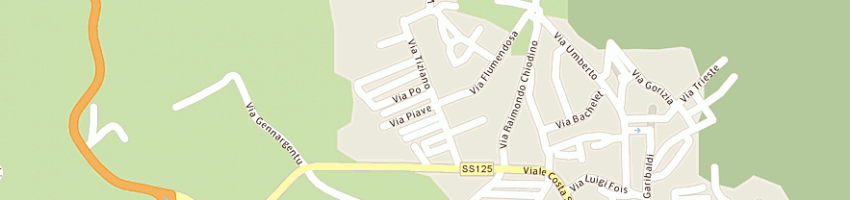 Mappa della impresa cossu gavino a ARZACHENA