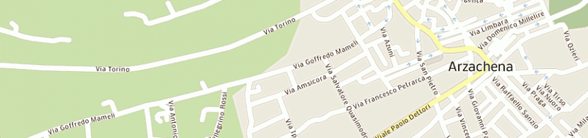 Mappa della impresa rozzo antonio a ARZACHENA