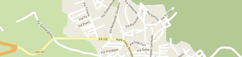 Mappa della impresa comune di arzachena a ARZACHENA