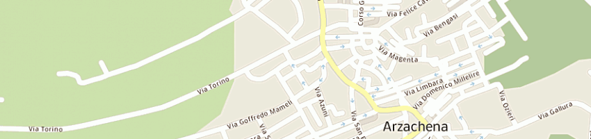 Mappa della impresa unita' sanitaria locale n 4 a ARZACHENA