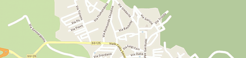 Mappa della impresa fazzi salvatore a ARZACHENA