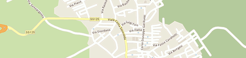 Mappa della impresa gima carni sas di marco lai e c a ARZACHENA