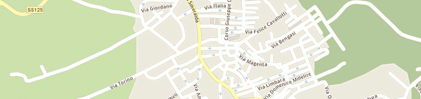 Mappa della impresa cudoni rino a ARZACHENA