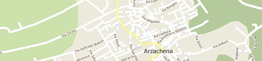 Mappa della impresa azara giorgina rita a ARZACHENA