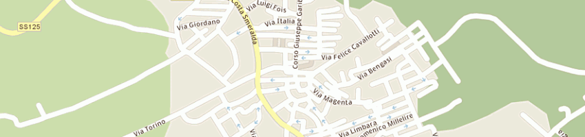 Mappa della impresa altana alberto emanuele a ARZACHENA