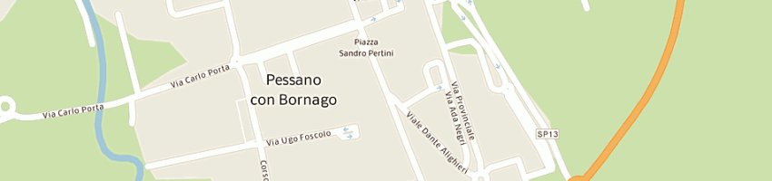 Mappa della impresa pizzeria al trancio di mongitore emanuele a PESSANO CON BORNAGO