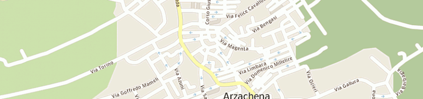 Mappa della impresa frisciata maria bibiana a ARZACHENA