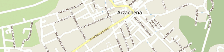 Mappa della impresa cs costruzioni srl a ARZACHENA