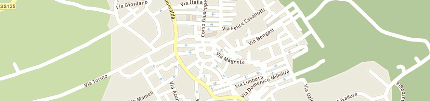 Mappa della impresa ganau alessandro a ARZACHENA