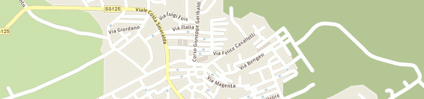 Mappa della impresa demo snc di demontis simone e c a ARZACHENA