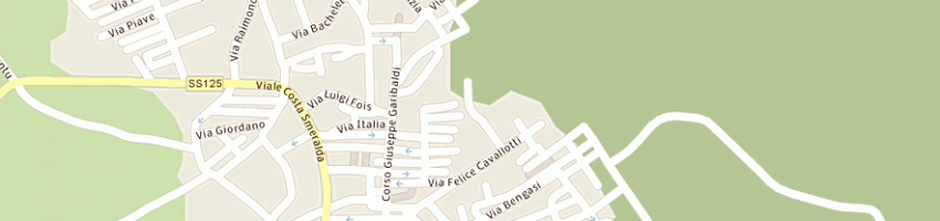 Mappa della impresa chiodino pasqualino a ARZACHENA
