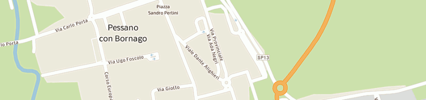 Mappa della impresa trattoria pep snc di sala silvano e paolo a PESSANO CON BORNAGO