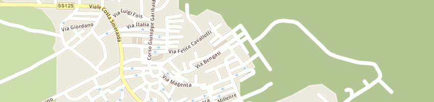 Mappa della impresa fiori salvatore a ARZACHENA