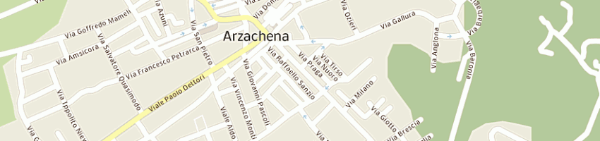 Mappa della impresa unicredit banca spa a ARZACHENA