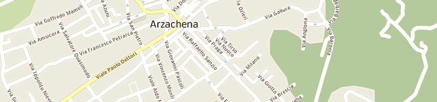 Mappa della impresa gines srl a ARZACHENA