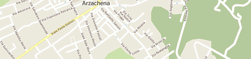 Mappa della impresa tipografia italiana di demuro maddalena e c snc a ARZACHENA