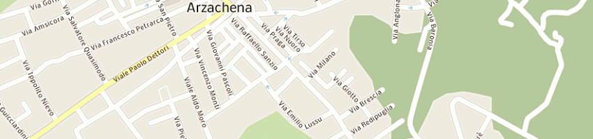 Mappa della impresa muzzu gavino a ARZACHENA