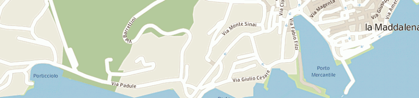 Mappa della impresa bienne di nonnis mario a LA MADDALENA