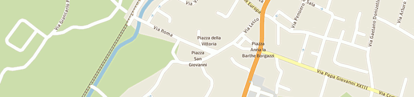 Mappa della impresa poste italiane a CERNUSCO LOMBARDONE