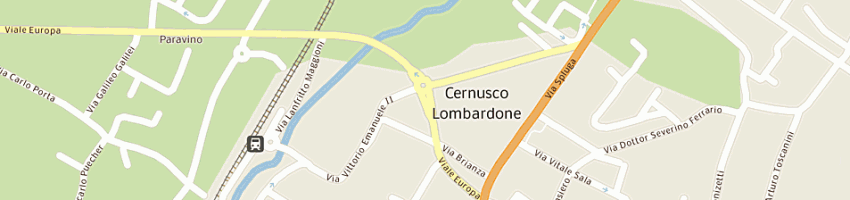 Mappa della impresa centro medico lombardo sas a CERNUSCO LOMBARDONE