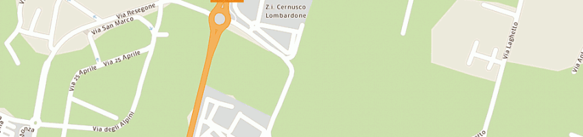 Mappa della impresa briantea affissioni pubblicitarie di ronco antonella a CERNUSCO LOMBARDONE