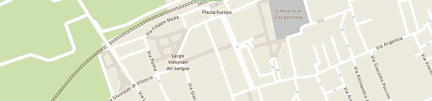 Mappa della impresa residenza naviglio srl a GORGONZOLA