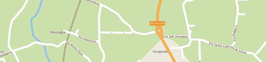 Mappa della impresa rossi legnami (sas) a MERATE