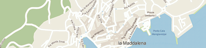 Mappa della impresa agenzia immobiliare stella maris a LA MADDALENA