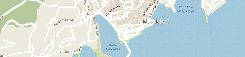 Mappa della impresa magazzino vendita generi monopolio di stato a LA MADDALENA