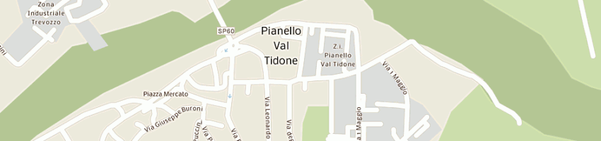Mappa della impresa piscina comunale a PIANELLO VAL TIDONE