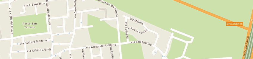Mappa della impresa monfredini giancarlo a PAULLO