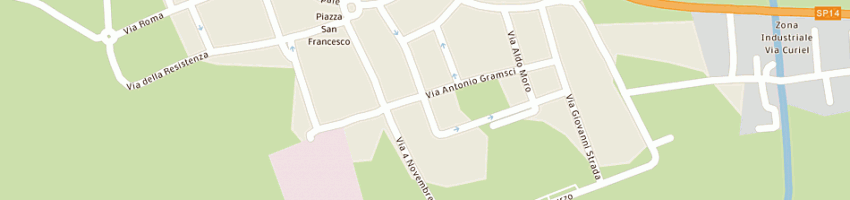 Mappa della impresa invernizzi anna maria a LISCATE