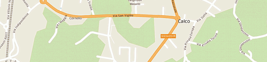 Mappa della impresa cantine pirovano di pirovano fausto e c (snc) a CALCO