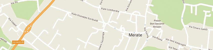Mappa della impresa sistema bibliotecario meratese a MERATE